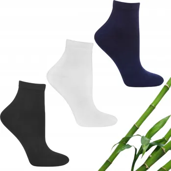 Dámské ponožky 3x Dámské Bambusové Ponožky 3/4 Krátké Bambusové Ponožky MORAJ velikost 38-41