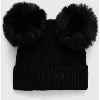 Čepice Dětska čepice Guess černá barva, z tenké pleteniny J3BZ04.Z2QP0.9BYX 99X, vel. 54/56