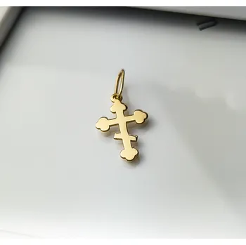 Přívěsek Zlatý přívěsek pravoslavný křížek - au 585