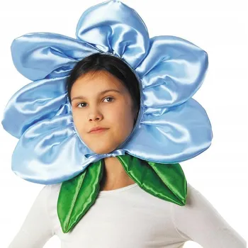 Čepice Čepice kytka modrá s modrým květem