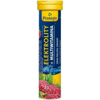 Protego Elektrolyty + Multivitamin Jablko Višeň 20 Šumivých Tablet