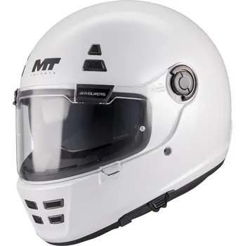 Helma na motorku MT Helmets Integrální helma na motorku MT Jarama SV Pure A0 bílá M