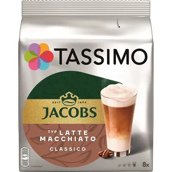Kávovar Kávové kapsle TASSIMO kapsle Jacobs Latte Macchiato 8 nápojů