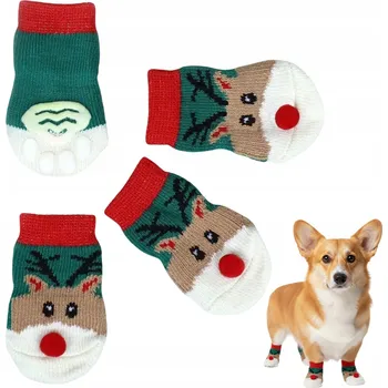Pánské ponožky Vánoční ponožky pro psa, motiv sobů RUDI M