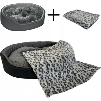 Pelíšek pro psa Šiška pro psy z pelíšek šišky šedý 68 cm x 57 cm