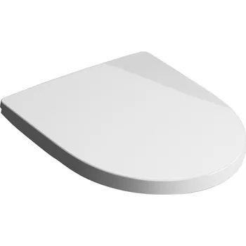 WC sedátko Sedátko s poklopem duraplast, úchyty nerez, bílé, VIGOUR One