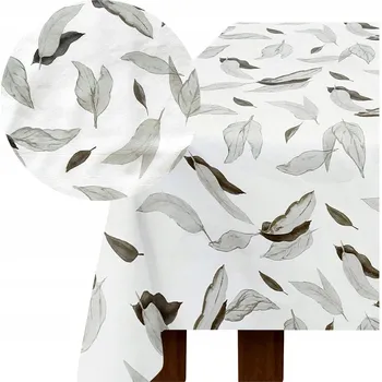 ubrus UBRUS S VOSKOVANÝM POVRCHEM 140x220 cm SILNÝ, ODPUZUJE SKVRNY, na kuchyňský stůl - GOSIA