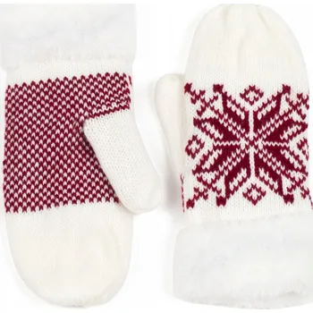 Rukavice Rukavice Toronto - bílé | palčáky s kožešinou rk13144