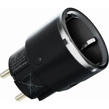 Elektrická zásuvka EST SHELLY ZÁSUVKA CHYTRÁ PLUG S BLACK LR S MĚŘENÍM SPOTŘEBY, Z-WAVE LONG RANGE ČERN, 3800238071776
