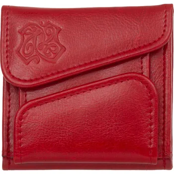 Peněženka Malá Kožená Peněženka Kaletnik Plon Červená