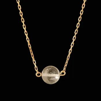 Náhrdelník My Moldavite Stříbrný náhrdelník s Libyjským sklem 25 11mm