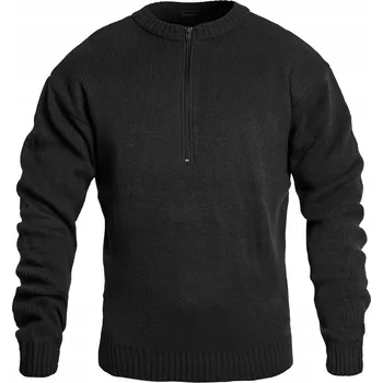 Pánský svetr Svetr Mil-Tec Swiss Army, černý, kulatý velikost XL