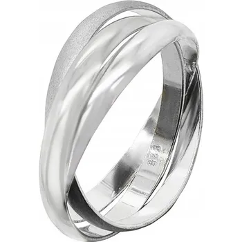 Prsten Prstýnek trojitý stříbro 925 Dvě barvy | vel. 27