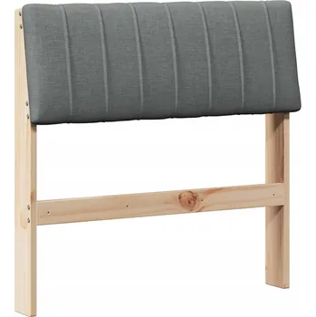 Čalouněné čelo postele Tmavě šedá 80 cm Masivní borové dřevo