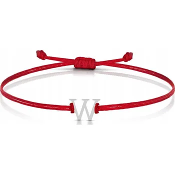 Náramek Šňůrkový náramek s písmenem z mincovního stříbra 925