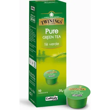 Caffitaly Kapsle zelený čaj Twinings Green tea 10kusů do Tchibo Cafissimo