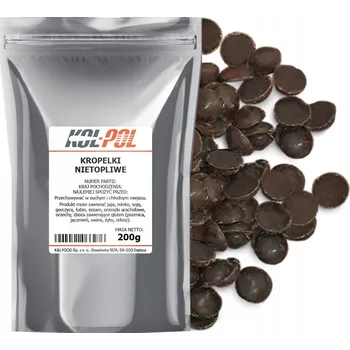 Čokoláda Čokoláda na zapékání 200 g Čokoládové kapky, netavitelná kvalita Kol-Pol