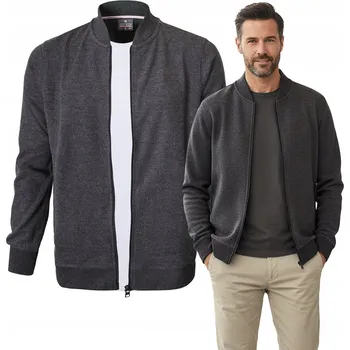 Pánská mikina Pánská mikina Pako Jeans bez podšívky, pánská mikina bez kapuce pro každodenní nošení, velikost XXL