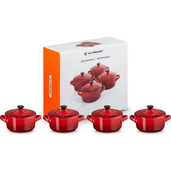 Zapékací mísa 10 cm, 250 ml, sada 4 ks, CERISE, kamenina, Le Creuset
