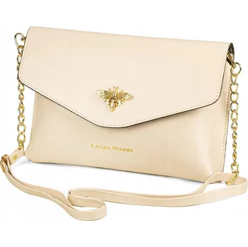 Kabelka Kabelka psaníčko Laura Biaggi , eko kůže béžová