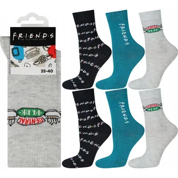 Dámské ponožky SOXO dámské ponožky sada FRIENDS 3 páry