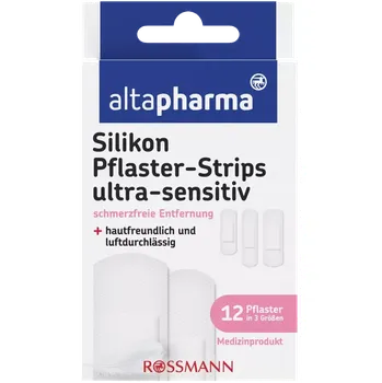 Náplast altapharma Silikonové náplasti Sensitive 3 velikosti 12 ks