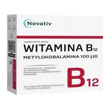 Novativ Vitamín B12 Metylkobalamin 100 μg 120 tablet