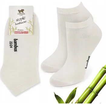 Podprsenka Stopki Damskie Bambusowe Gładkie Polskie Cerber 36/38 ecru