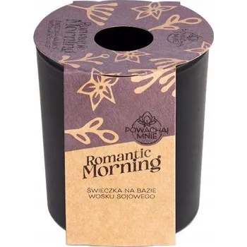 Svíčka VOŇAVÁ SVÍČKA SÓJOVÁ ROMANTIC MORNING ČERNÁ 130ML PAVONCELLA