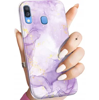 Pouzdro na mobilní telefon Hello Case pro Samsung Galaxy A40 s fialovým Zadní Kryt