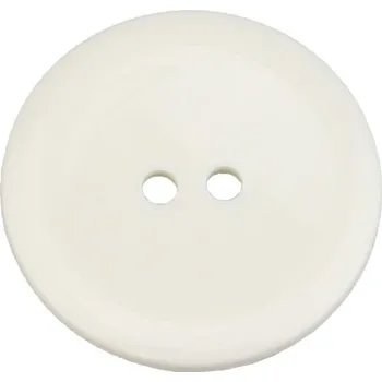Knoflík Pro Háčkování Knoflík kulatý plast 25 mm, bílý