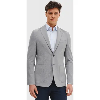 Pánské šedé elegantní slim Sako pro volný čas v business stylu Pako Lorente 54