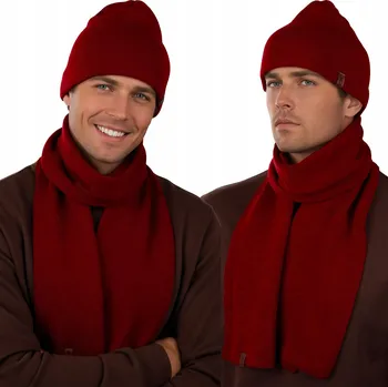 Čepice PÁNSKÁ ČEPICE ŠÁLA ZIMNÍ, TEPLÁ, MÓDNÍ Vyrobeno Polské 4004-21