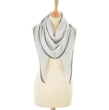 Šála Kašmírová šála 70% kašmír 185 x 110 cm Salima šedá Kaelen by Westwing