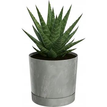 Květináč Květináč obal kulatý Beton šedý matný ø17,8cm