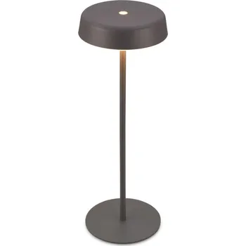 Lampička BRILONER Pala stolní lampička - 2W, 200lm, bezdrátová, LED, dotykový vypínač, stmívatelné, antracit 7668015