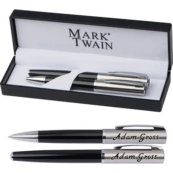 Luxusní sada per Mark Twain v dárkové krabičce