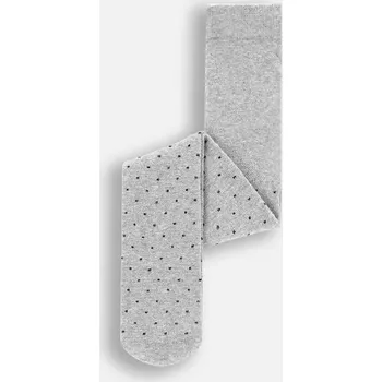 Dívčí šedé Punčocháče s puntíky velikost 140/146 značky Coccodrillo ZC4