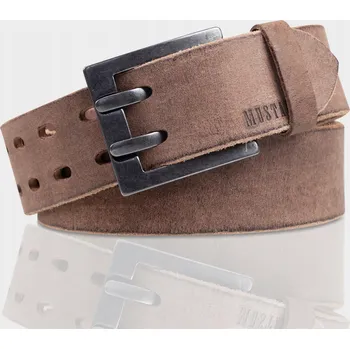 Opasek Mustang Kožený Opasek Pánský Hnědý Elegantní Ke Kalhotám V pase 90 CM