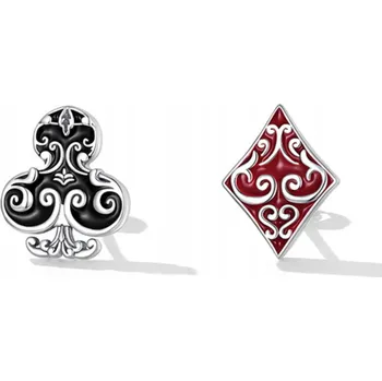 Náušnice Náušnice Poker Karty puzetky stříbro 925