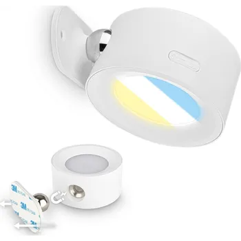 Nástěnné svítidlo BRILONER Tari nástěnné bodové svítidlo - 1,6W, 160lm, LED, nabíjecí, CCT, stmívatelné, bezdrátové, bílá 3896016