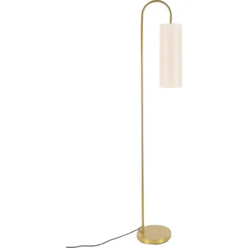 Stojací lampa ACA Lighting stojací lampa ZORAN mosazný kov béžové textilní stínítko 1xE27 MF240718