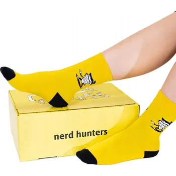Žluté Ponožky Nerd hunters velikost 42-46
