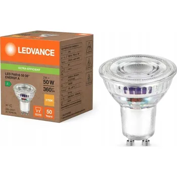 Žárovka LED žárovka reflektor GU10 PAR16 2W = 50W 360lm 2700K Teplá bílá 36° Ledvance