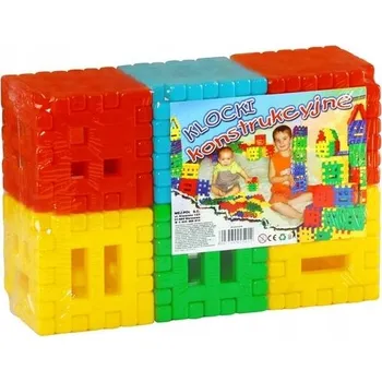 ostatní stavebnice Plastové stavební STAVEBNICE VAFLE pro děti, 36 dílků, barevné. CZAKO