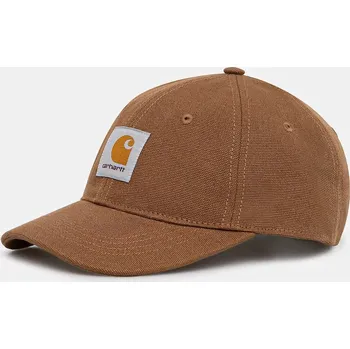 Kšiltovka Bavlněná baseballová čepice Carhartt WIP Canvas Cap, ONE SIZE, hnědá, 82X
