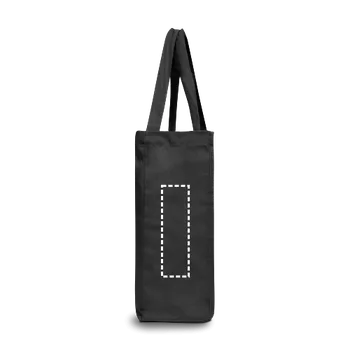 Nákupní taška CAMDEN. Taška z bavlny (50 %), recyklované bavlny (30 %) a polyesteru (20% rPET) (280 g/m²) Transfer (max. 4 barvy, 50 x 170mm) 2 barvy 3 Pravý zadní