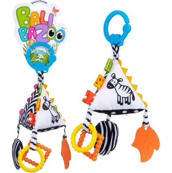 Hračka pro nejmenší Dumel BaliBazoo Senzorická kontrastní závěska Pyramida 80136