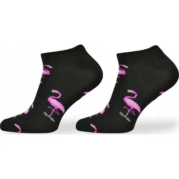 Comodo Ponožky PLAMEŇÁCI černé, vícebarevné, velikost 43-46