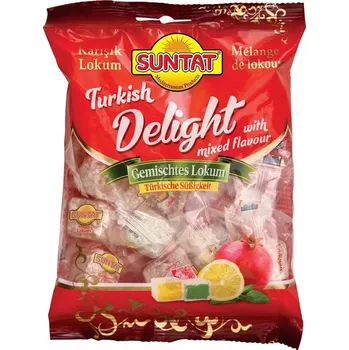 Bonbon Lokum míchané 200 g ovocné turecké želé Suntat